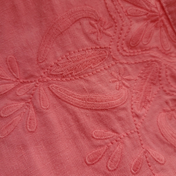 ๐ NWT TOMMY BAHAMA Embroidered Tunic Women's Size S/P Top Tutti Frutti Peach ๐ - Picture 3 of 10